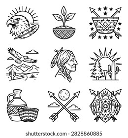 A collection line art