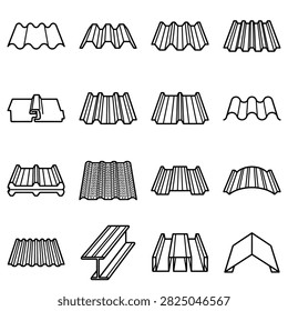 A collection line drawings