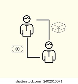 Collection of line icons related to buying and selling, shopping, financing, online shop. Outline icon collection. Editable stroke. Vector illustration