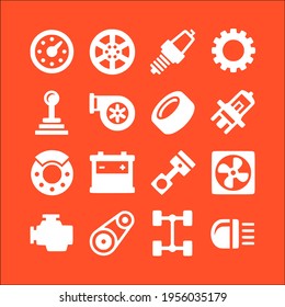 collection of line style icons set symbol sign