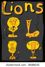 Collection  lions