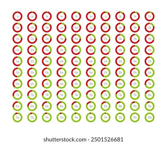 Icono de Estado de la barra de carga de colección. Ilustración vectorial. Conjunto de iconos cargados de Vector. progreso de la Descarga. Descargar o Cargar.