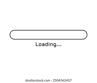 Collection Loading bar status icon. Vector illustration. Set of vector loaded icons. Download progress. Donload or Upload.