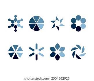Collection Loading bar status icon. Vector illustration. Set of vector loaded icons. Download progress. Donload or Upload.