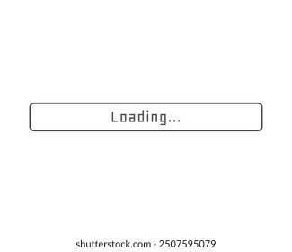 Collection Loading bar status icon. Vector illustration. Set of vector loaded icons. Download progress. Donload or Upload.