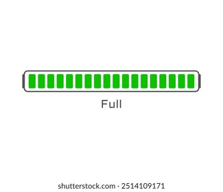 Collection Loading bar status icon. Vector illustration. Set of vector loaded icons. Download progress. Donload or Upload.