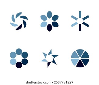 Collection Loading bar status icon. Vector illustration. Set of vector loaded icons. Download progress. Donload or Upload.