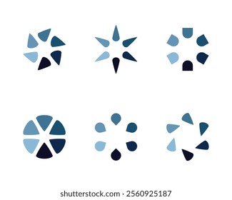 Collection Loading bar status icon. Vector illustration. Set of vector loaded icons. Download progress. Donload or Upload.