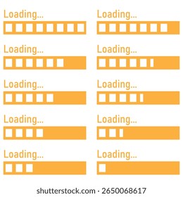collection of loading and buffering symbols for websites