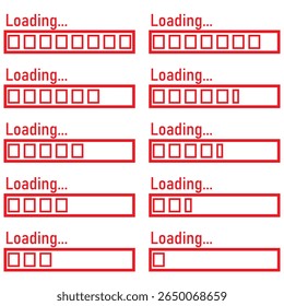 collection of loading and buffering symbols for websites