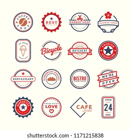Collection of logo and badge vectors