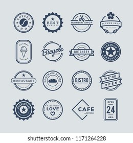 Collection of logo and badge vectors