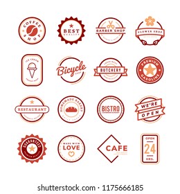 Collection d'images vectorielles de logo et de badges