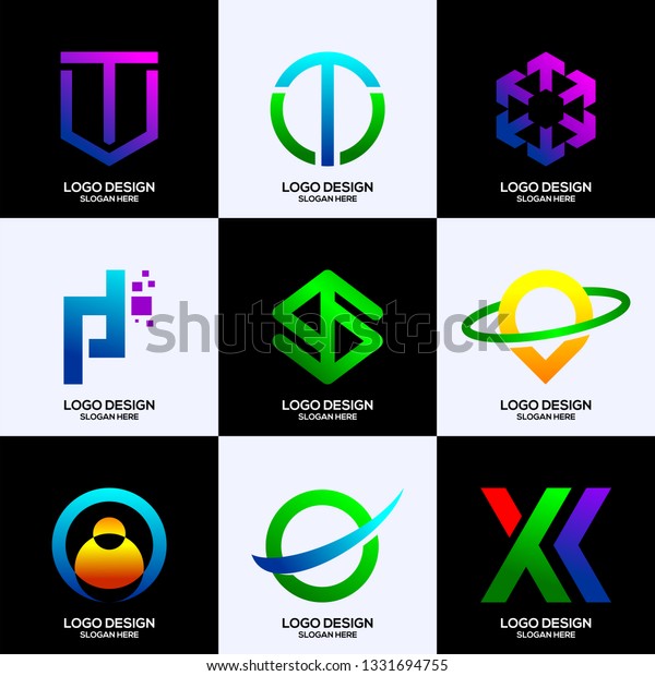 Collection Logo Design Template Stock Vector (Royalty Free) 1331694755 ...