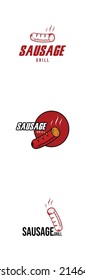Collection of logo sausage grill for your business