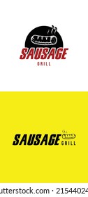 Collection of logo sausage grill for your business