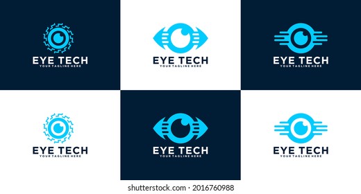a collection of logos see and vision eye technology data