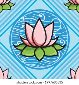 a collection of lotus objects and shapes formed into a pattern