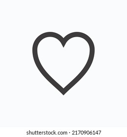 Collection Love Heart Symbol Icons- Love Illustration with Solid Vector Hearts