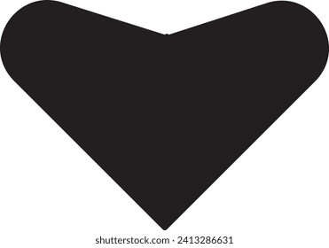 Collection of Love Heart Symbol Icons . Love Illustration Set with Solid and Outline Vector Hearts