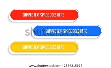 collection of lower third news header banner for news channels vector