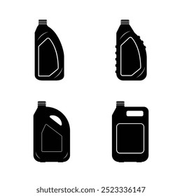 coleção de ícones de garrafa de óleo lubrificante