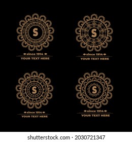 collection luxury monogram logo design