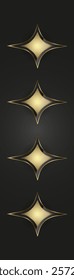 Collection of Luxury and premium Stars with metalic style vector, illustration for icon, logo, star shapes icon collection.