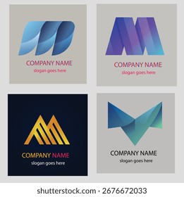 
Collection, M logo, arranged in an elegant design