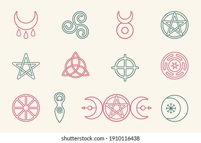 HECATE'S WHEEL Vinyl Decal Sticker  Wiccan Symbol Strophalos 20 COLOR OPTIONS