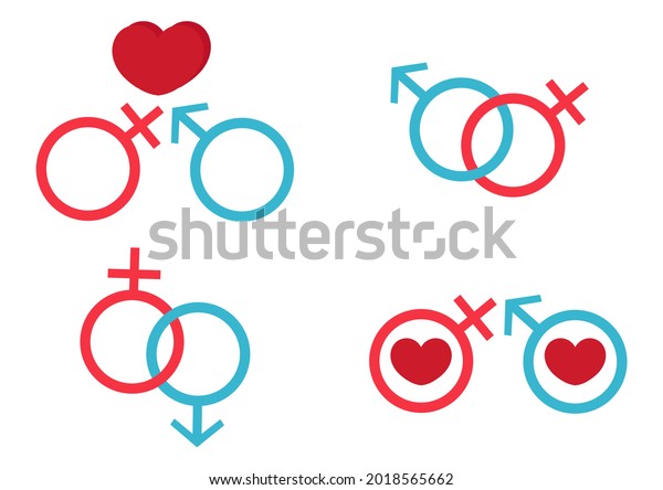 Collection Male Female Gene Symbols Illustration Stock Vector (Royalty ...