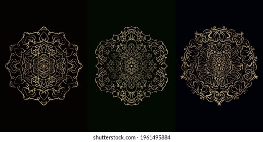 Collection of Mandala ornament or flower