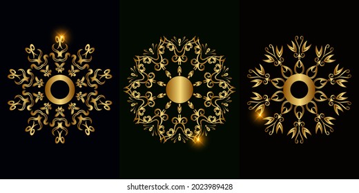 Collection of Mandala ornament or flower