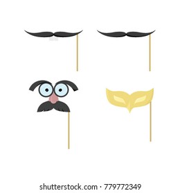 collection of mardai gras carnival mask. mask icon. mask illustration can use for party decoration and masquerade. sets mask for party