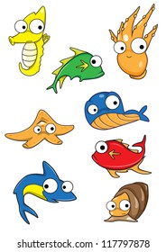 Collection of marine animals