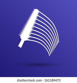 collection of a mascara  shapes each one is shot separately.