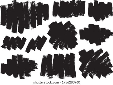 A collection of materials written with a brush