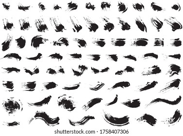 A collection of materials written with a brush