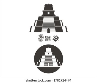 A collection of Mayan guatemala icon / vector.