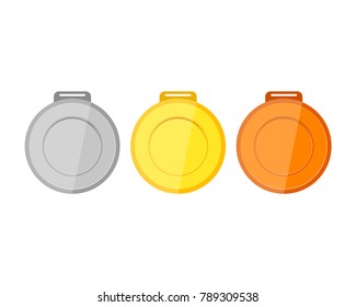 Collection of medals for the champions