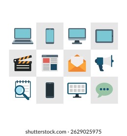 Collection of Media and Technology Icons