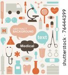 collection of medical themed icons and warning-signs