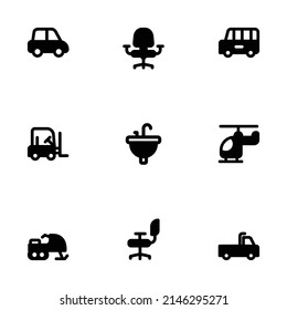 A collection of Medical, Transportation, Multimedia and Sport icons. Ready to use for your needs.