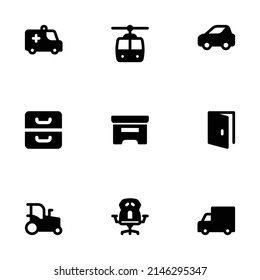 A collection of Medical, Transportation, Multimedia and Sport icons. Ready to use for your needs.