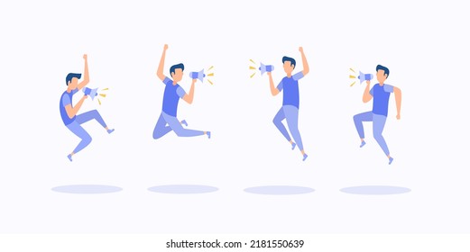 1,142 Person megaphone jump Images, Stock Photos & Vectors | Shutterstock