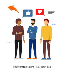 collection of men and various icons on it