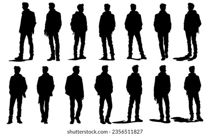collection of men's silhouette images