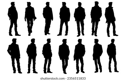 collection of men's silhouette images