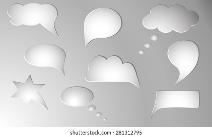 Collection of message vector icons