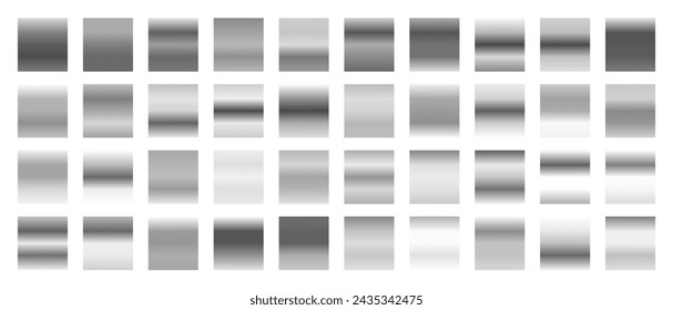 Sammlung von Metallic Blend Textur Banner für App Hintergrund Vektor